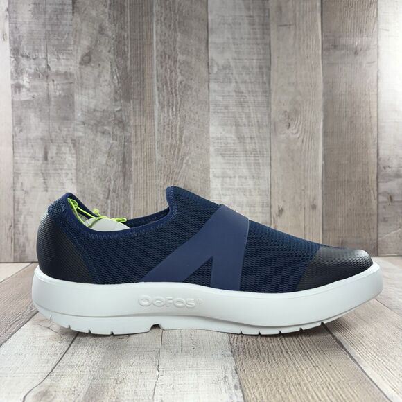 Oofos OOmg Men's Size 9 Low Recovery Shoes Sneakers Mesh Lightweight Navy Blue - Picture 5 of 12